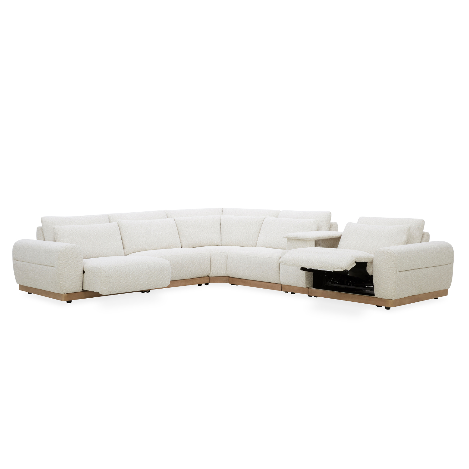 Westmount Reclining 6pc L-Shape Sectional - Tasmin Linen