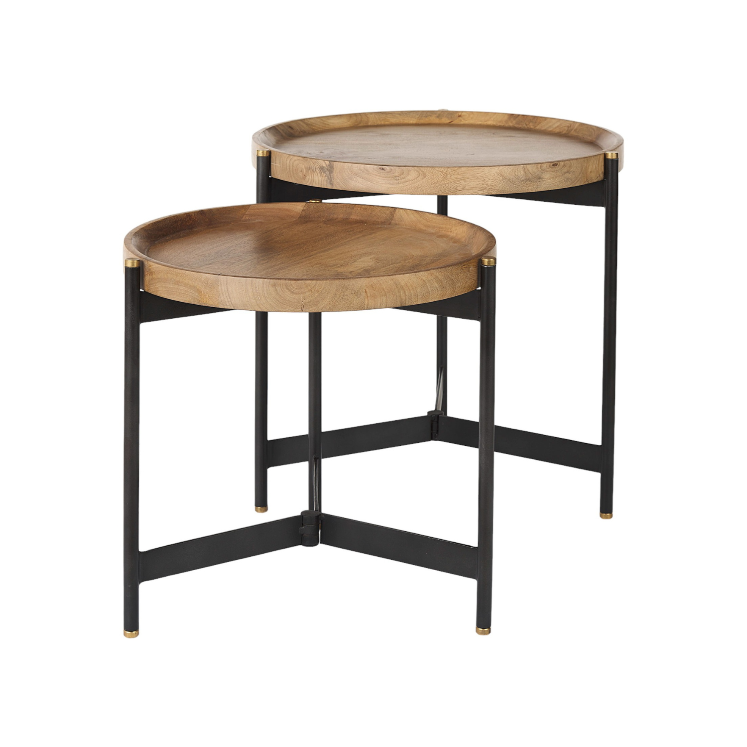 Trench Round Nesting Side Table Set