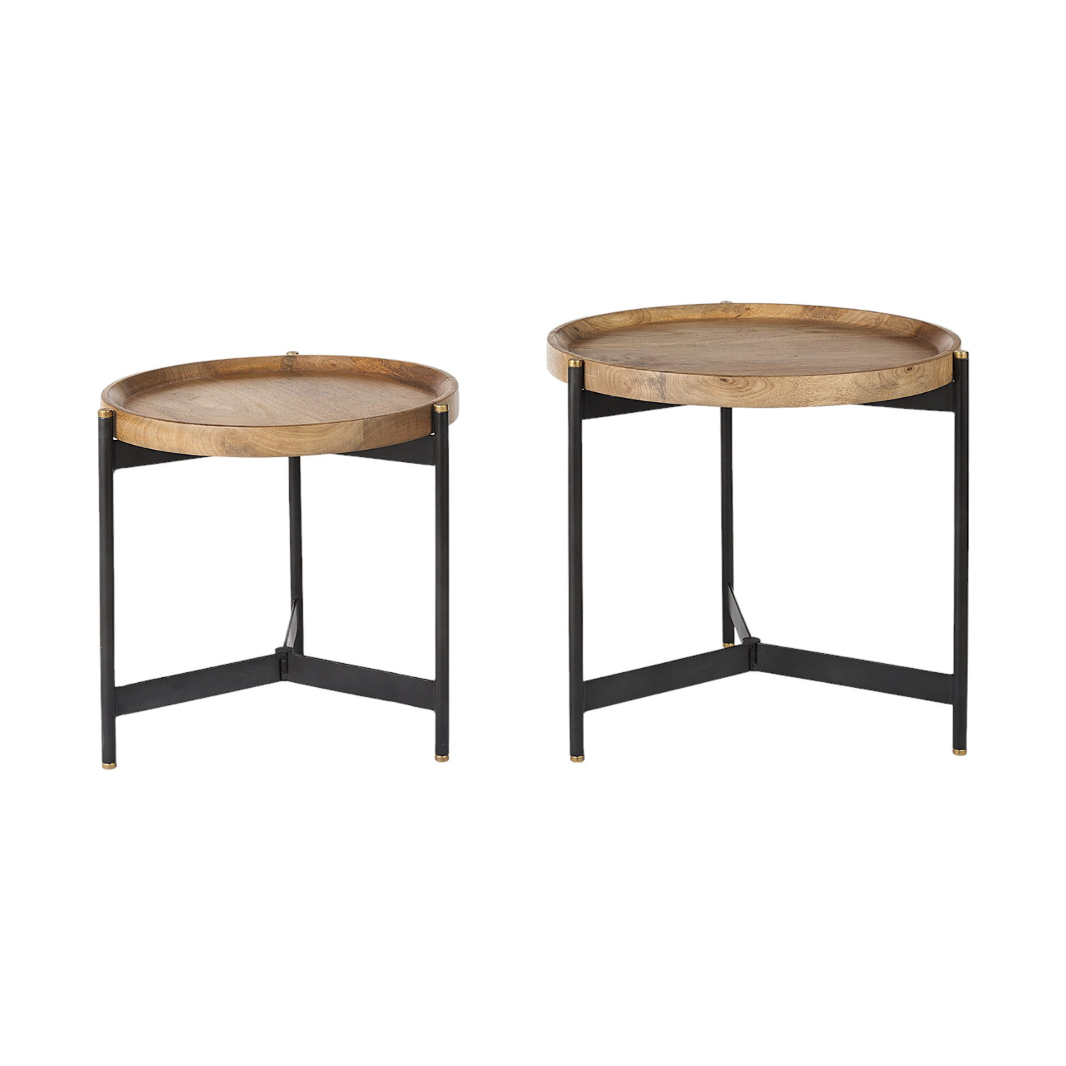 Trench Round Nesting Side Table Set