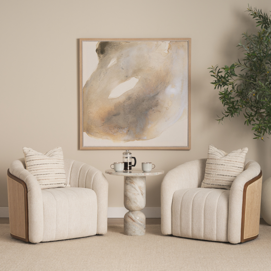 Monolith Pink Marble Side Table