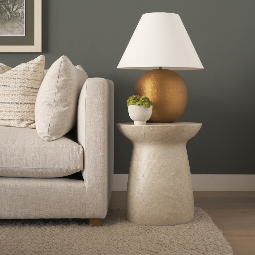 Driftstone Pillar Concrete Side Table