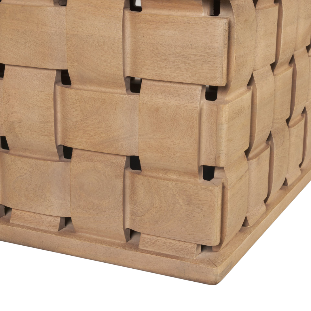 Arbor Weave Wood Coffee Table - Natural