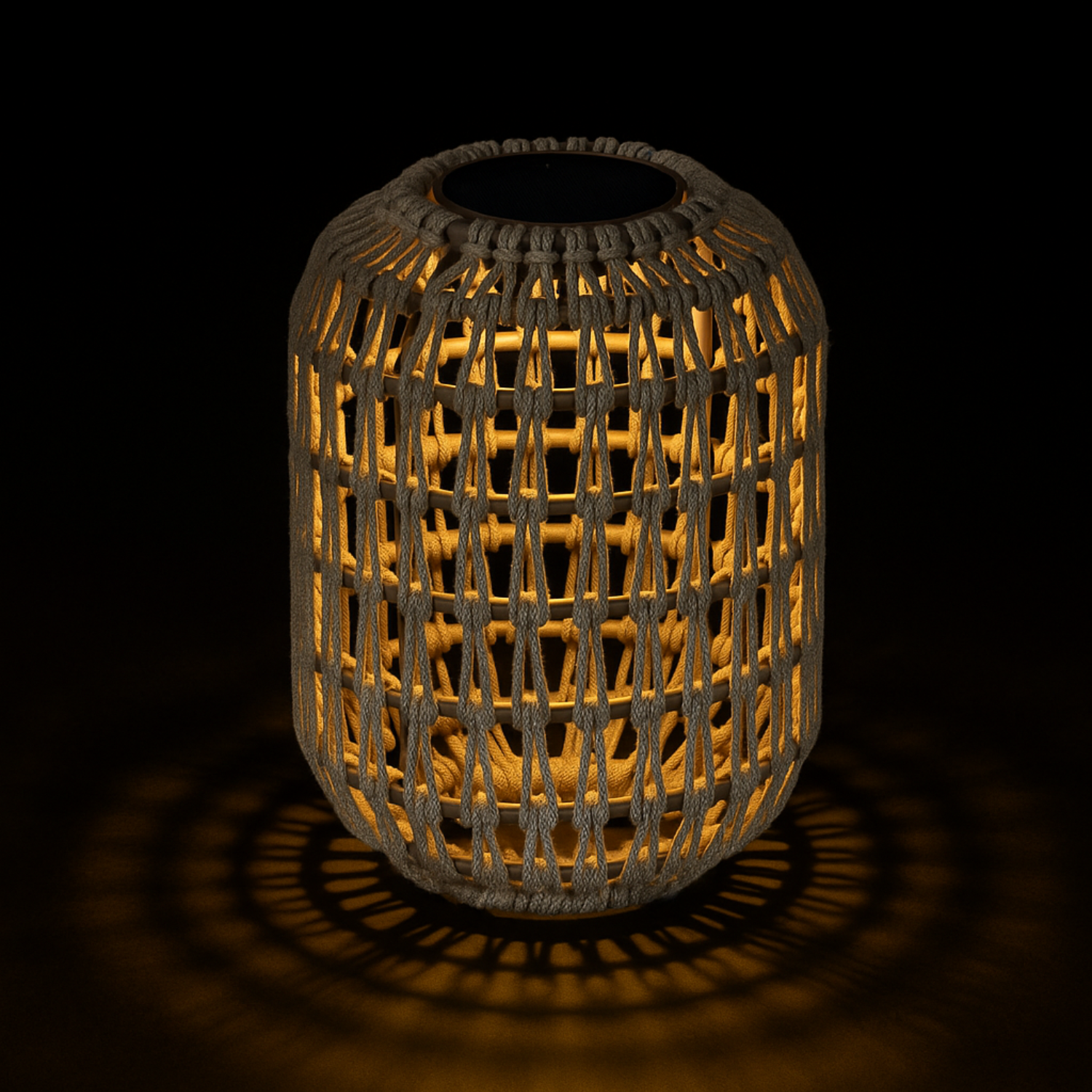 Raleigh Rope Solar Lantern - Light Tan