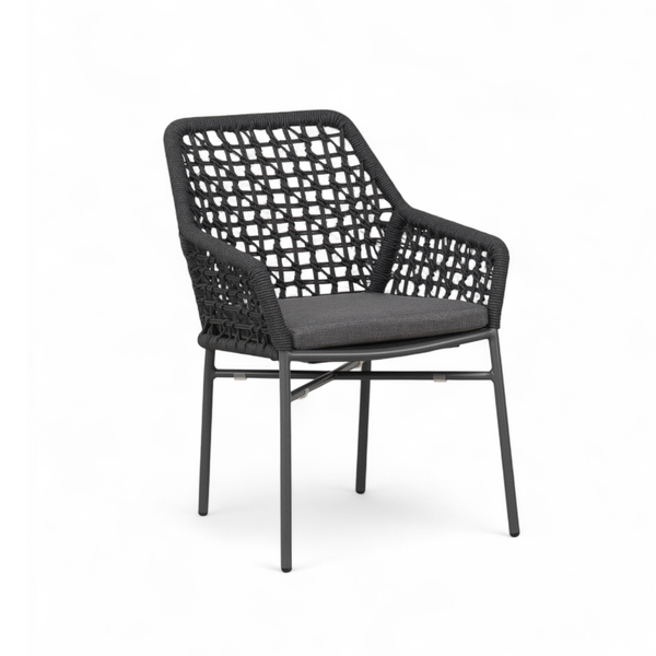 Marlee Dining Arm Chair - Charcoal