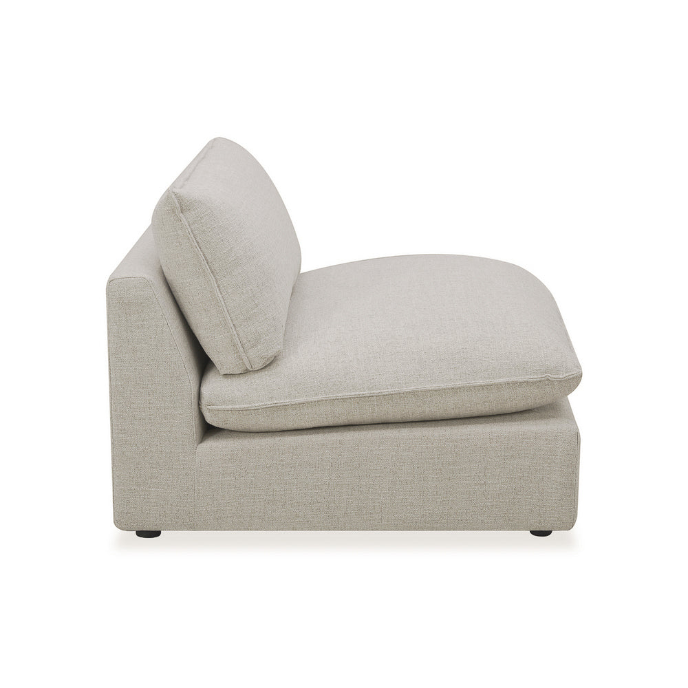 Capri L-Shape Sectional - Stone Grey Chenille