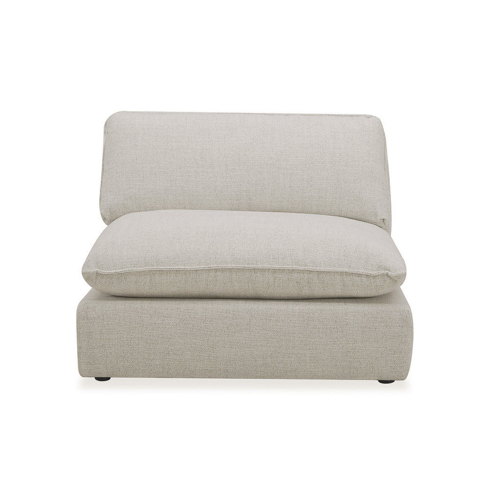 Capri L-Shape Sectional - Stone Grey Chenille