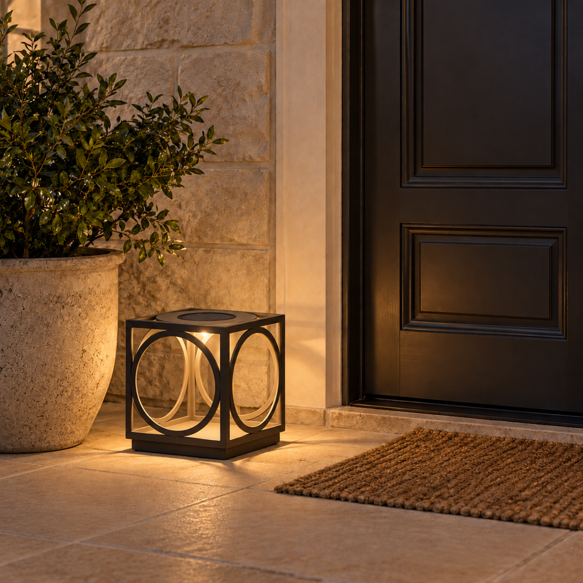 11" Aura Solar Light - Charcoal