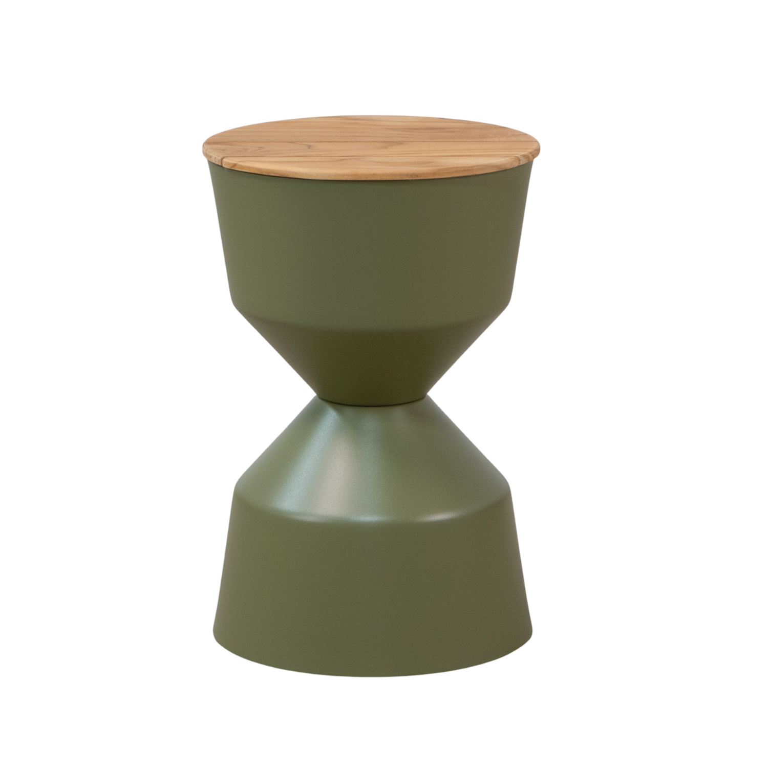 Sutton Ice Bucket End Table - Olive Green