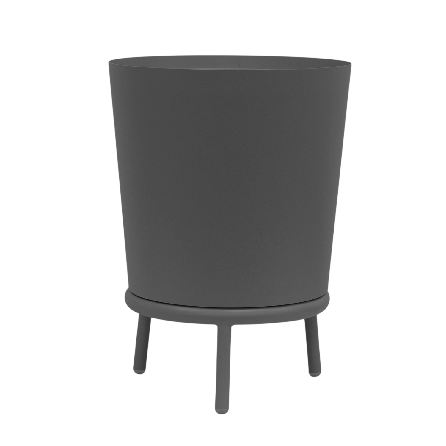 Hudson Metal Planter - Charcoal