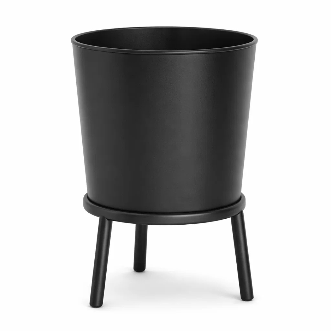 Hudson Metal Planter - Charcoal