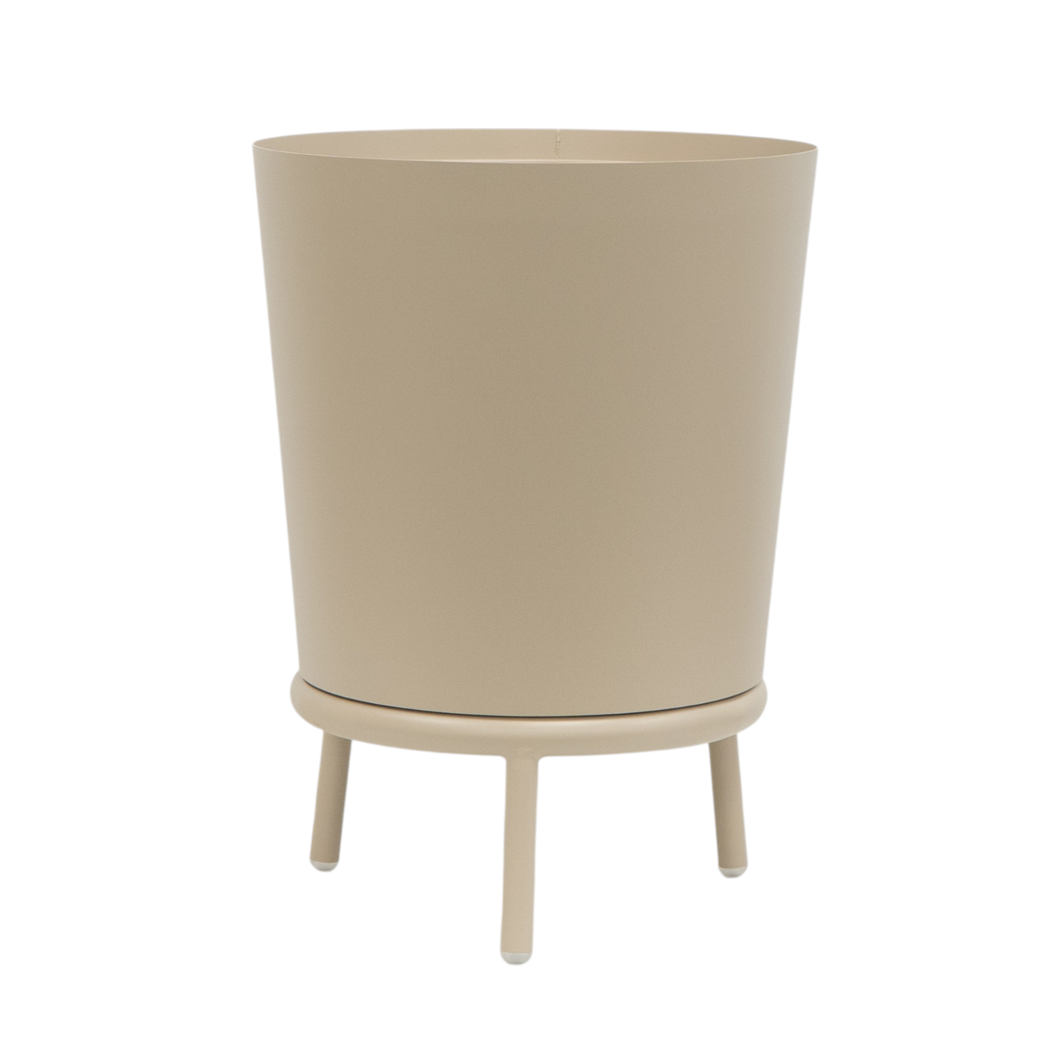 Hudson Metal Planter - Stone Taupe