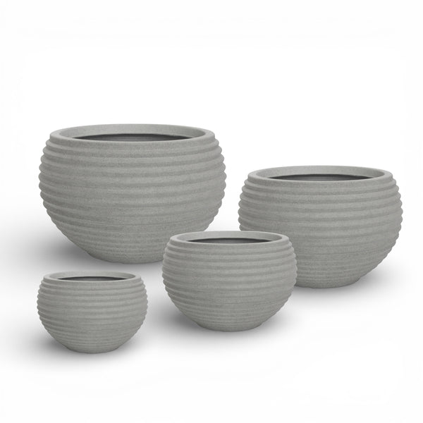 Welland Round Planter - Cement Grey