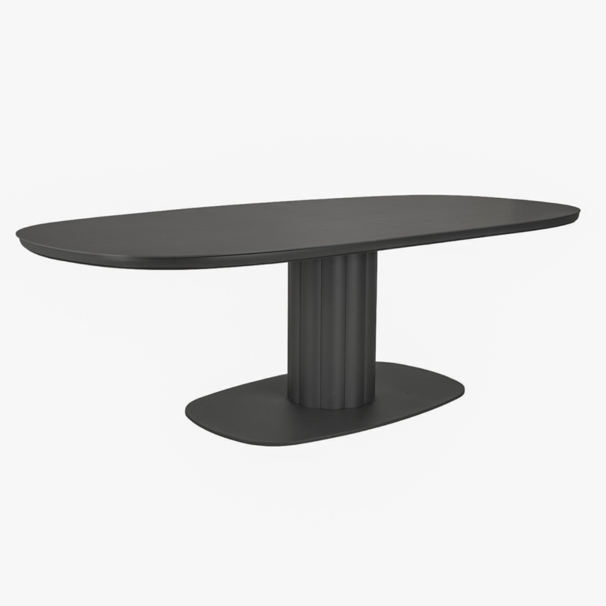 Alta Oval Ceramic Dining Table - Charcoal