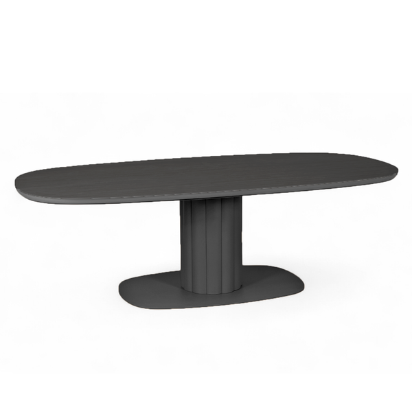Alta Oval Ceramic Dining Table - Charcoal