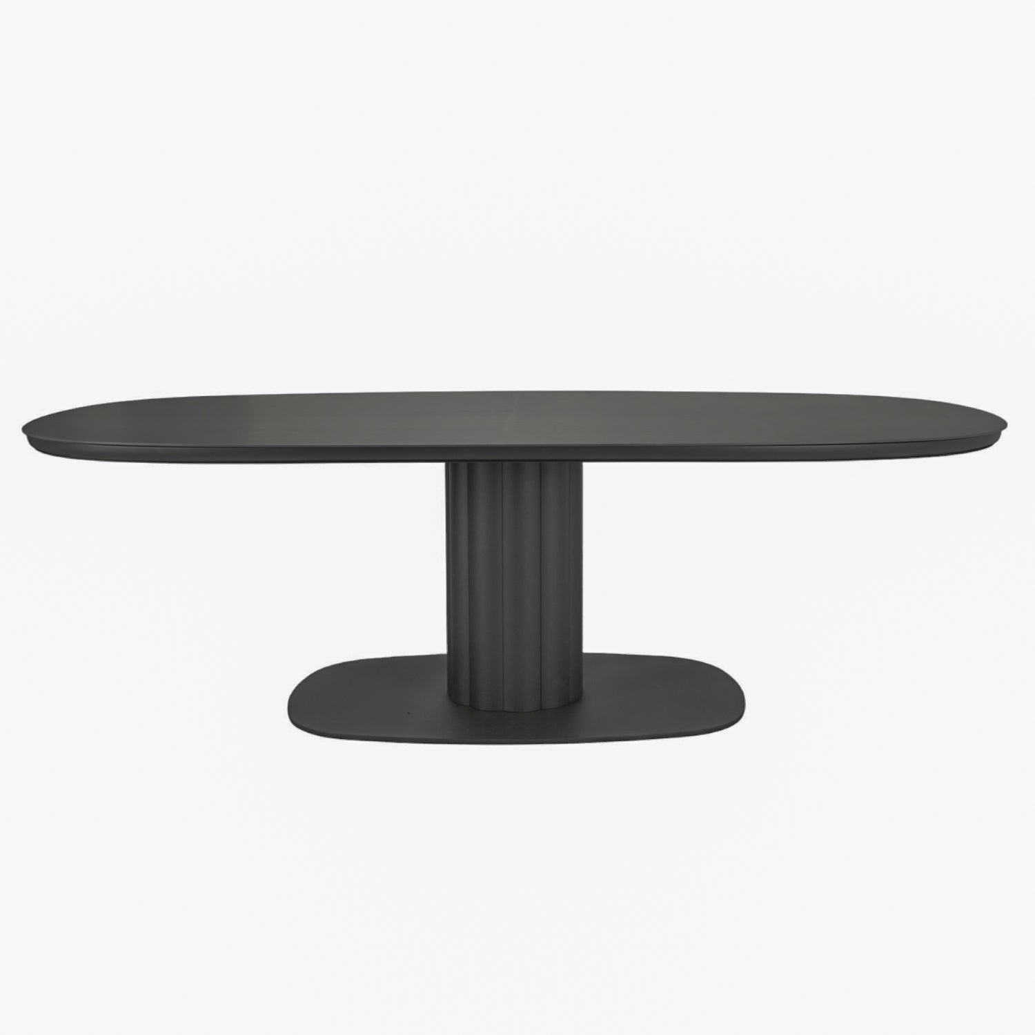Alta Oval Ceramic Dining Table - Charcoal