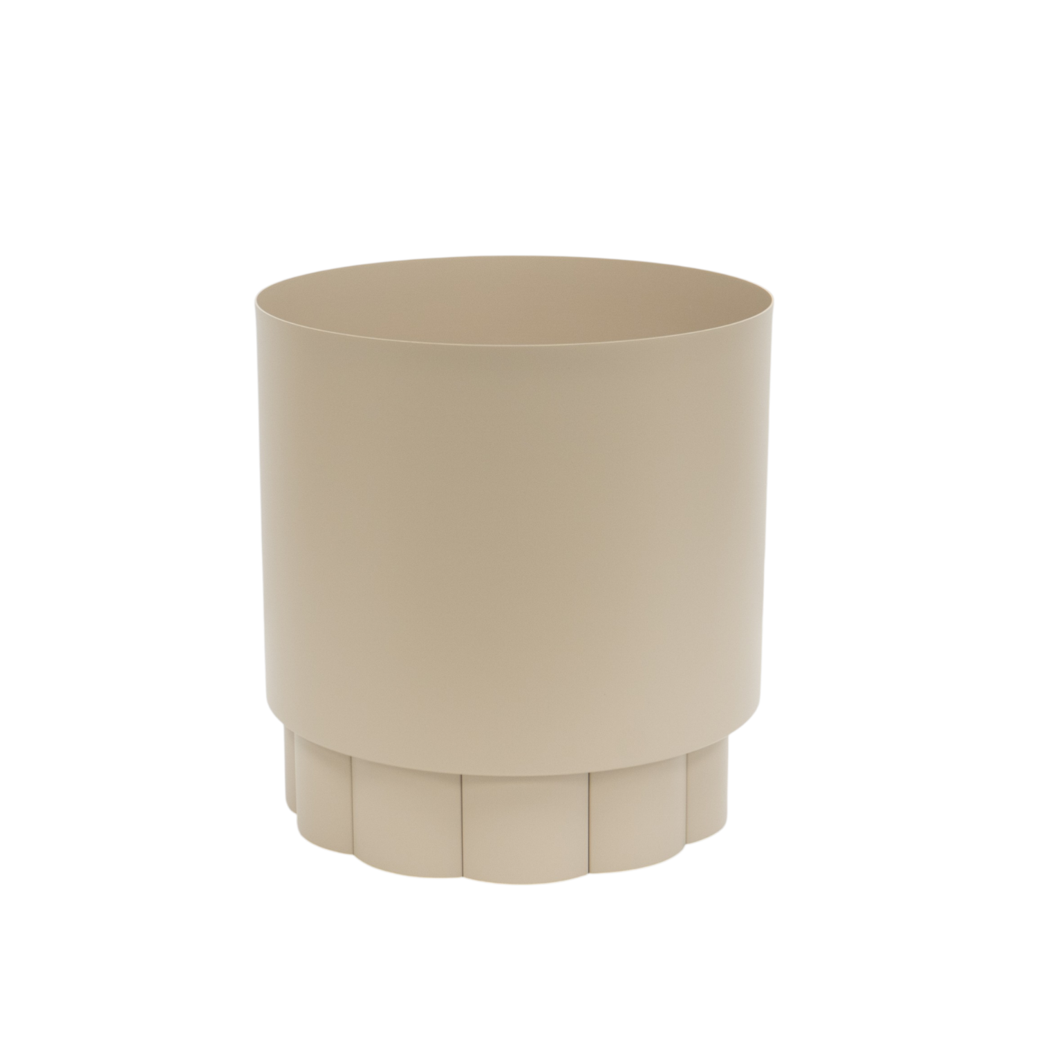 Lotus Metal Planter - Taupe