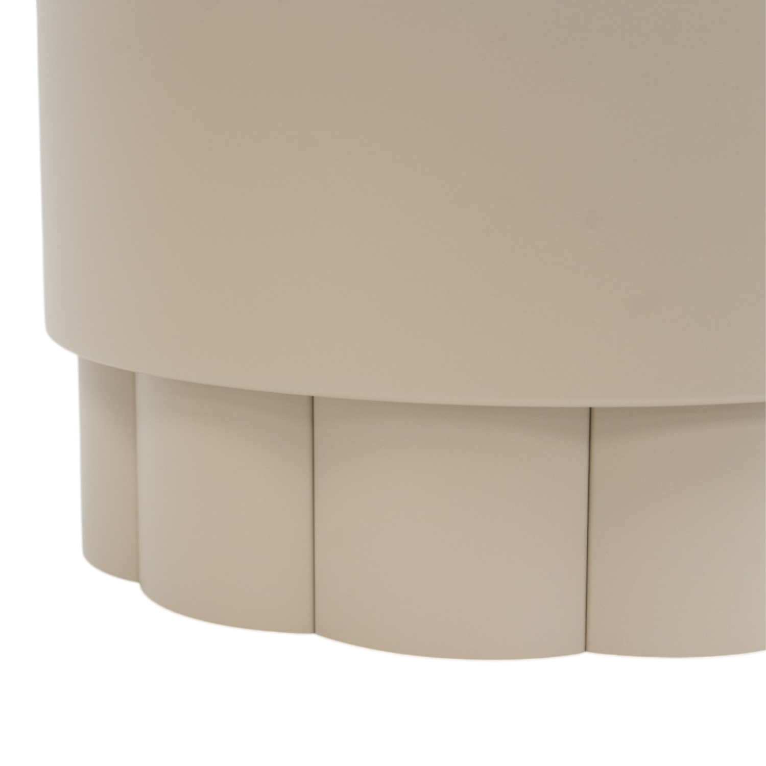 Lotus Metal Planter - Taupe