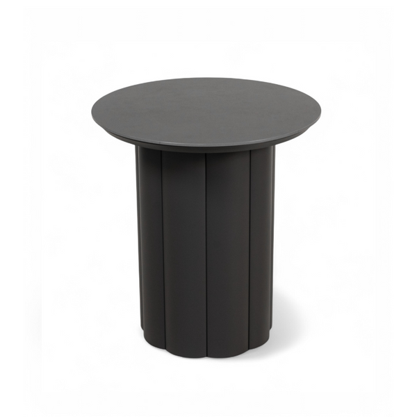 Alta Charcoal Side Table w/ Ceramic Top