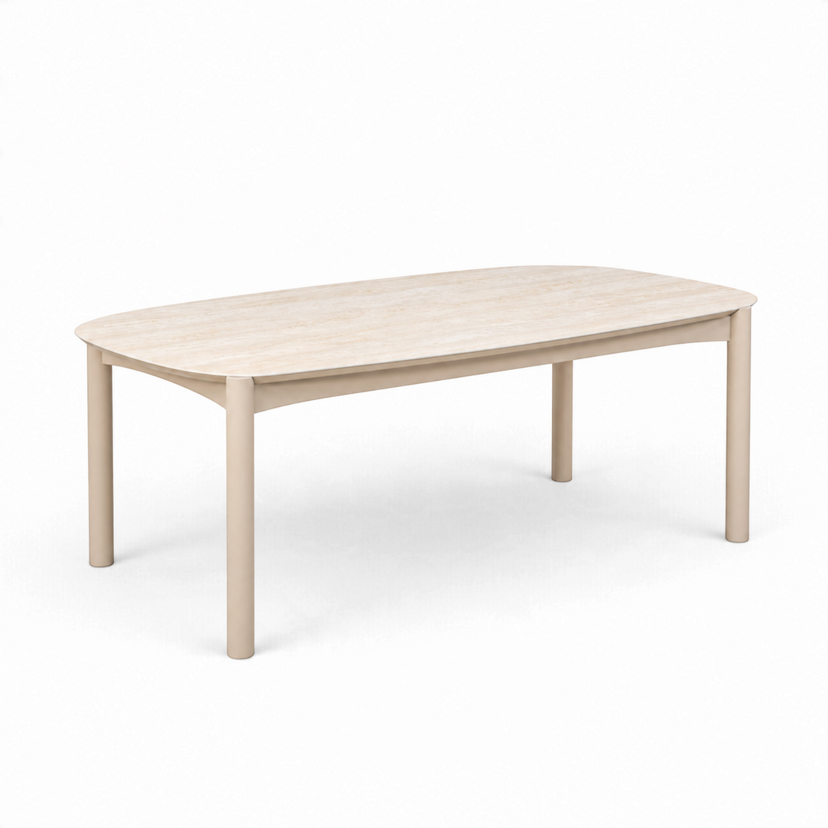 Bellvue Ceramic 70" Oval Dining Table - Stone Taupe