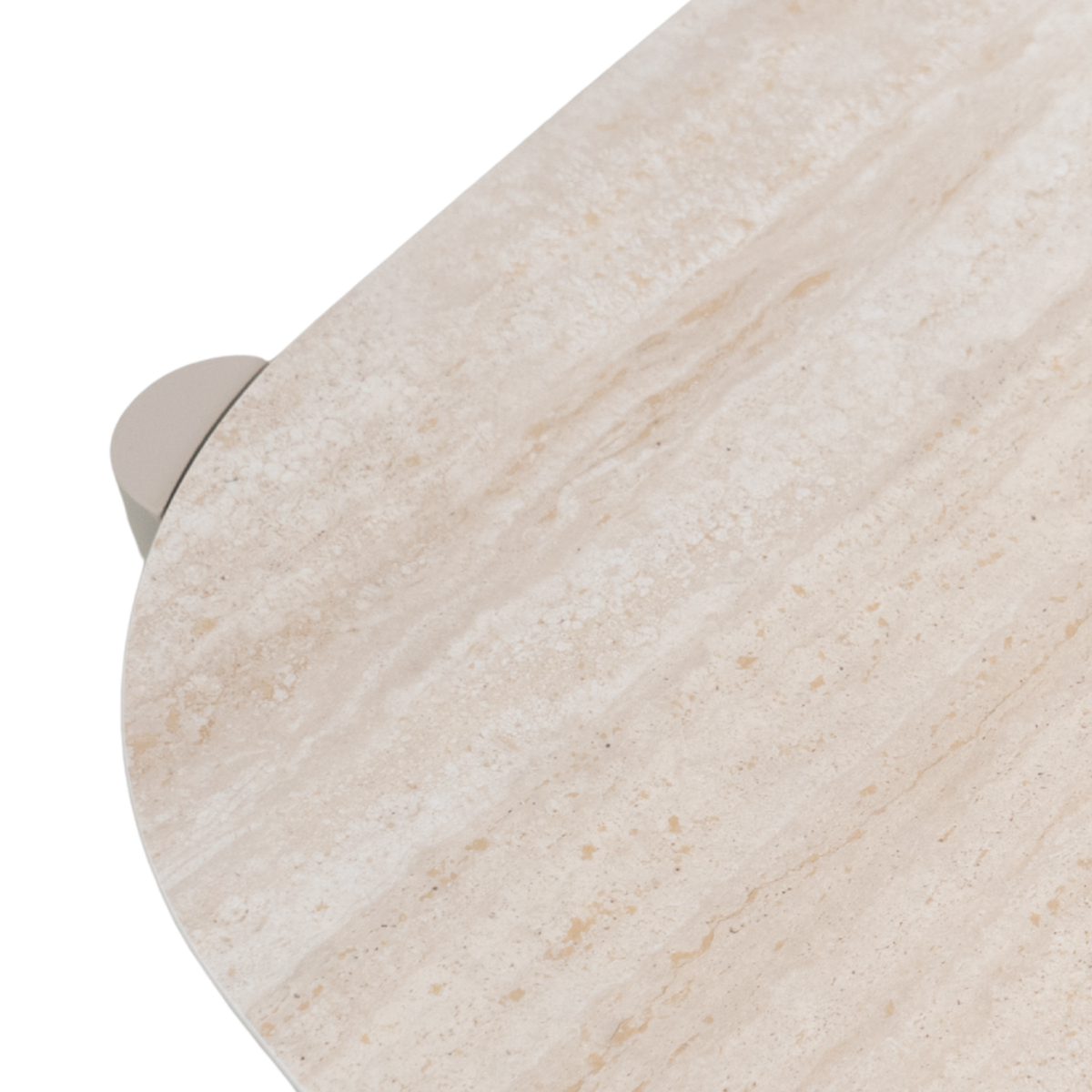 Bellvue Ceramic 70" Oval Dining Table - Stone Taupe