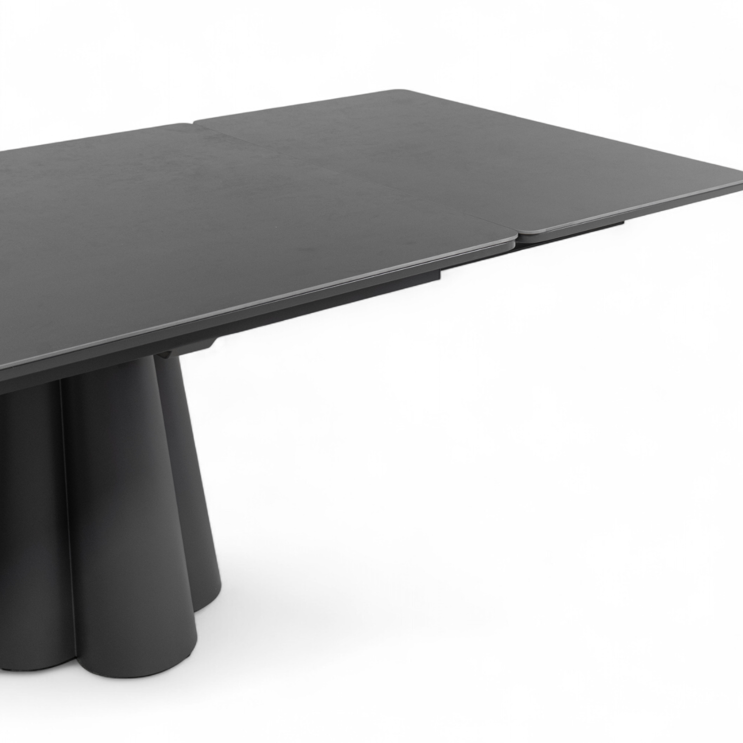 Grove Ceramic Extension Dining Table - Charcoal
