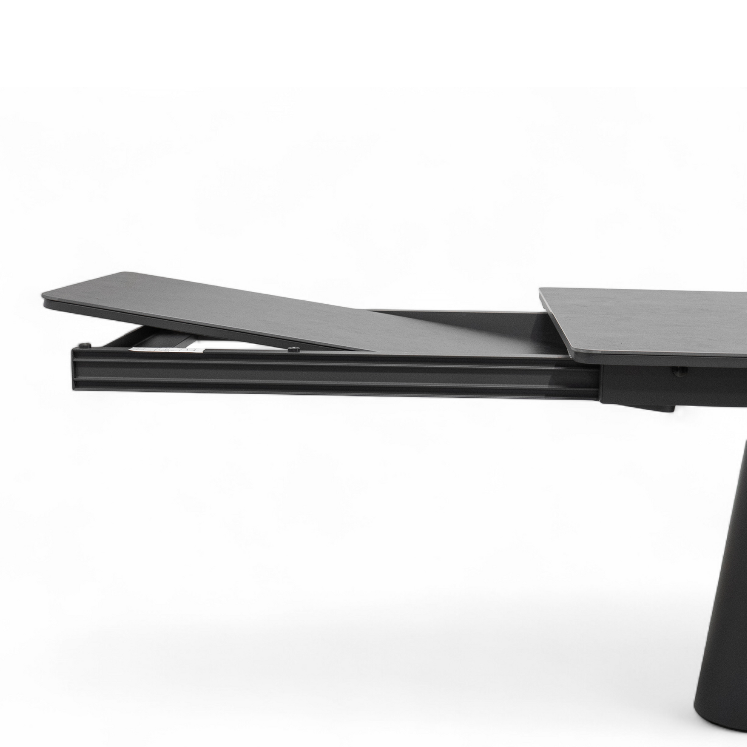 Grove Ceramic Extension Dining Table - Charcoal