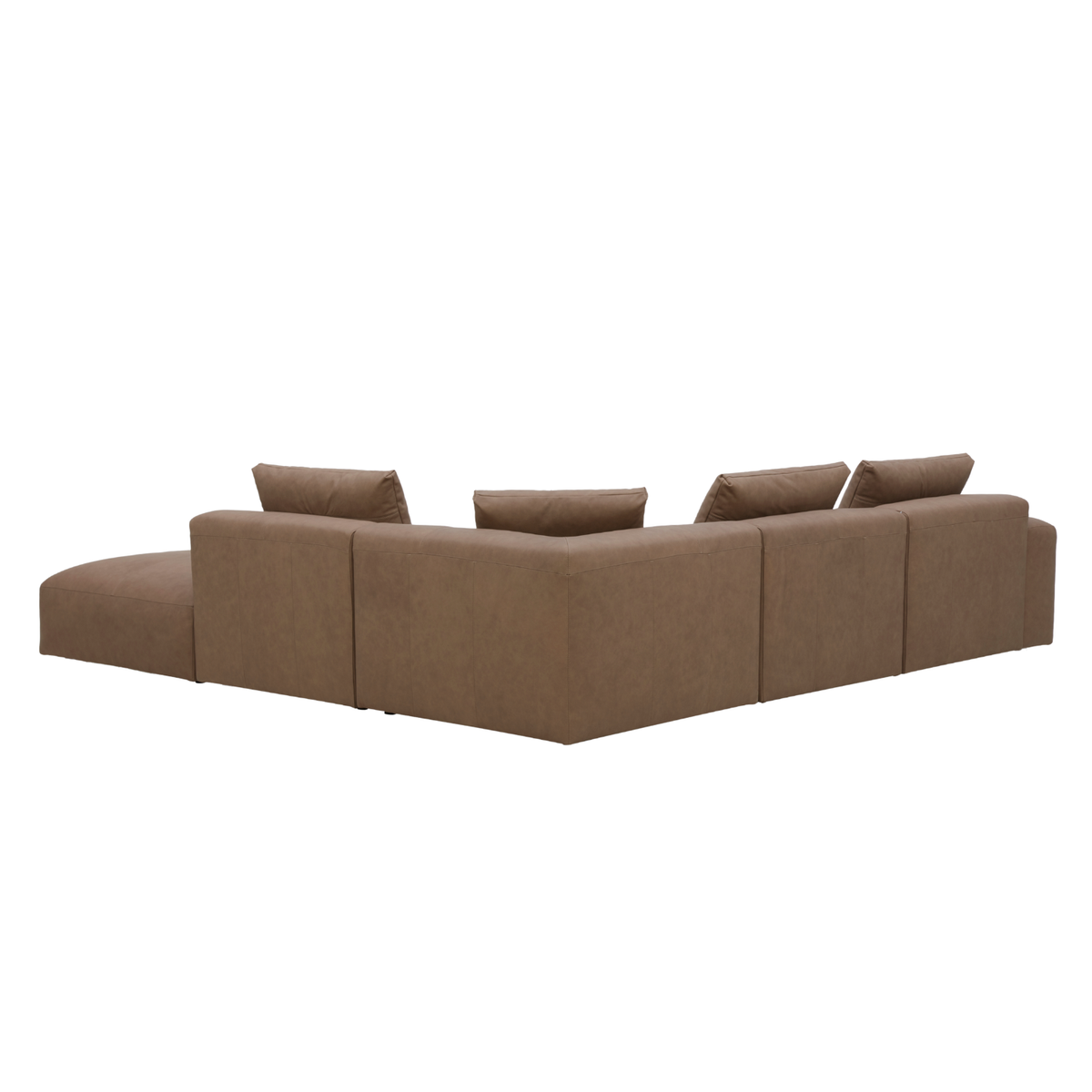 Haliburton 5pc Sectional - Safari Mocha Leather