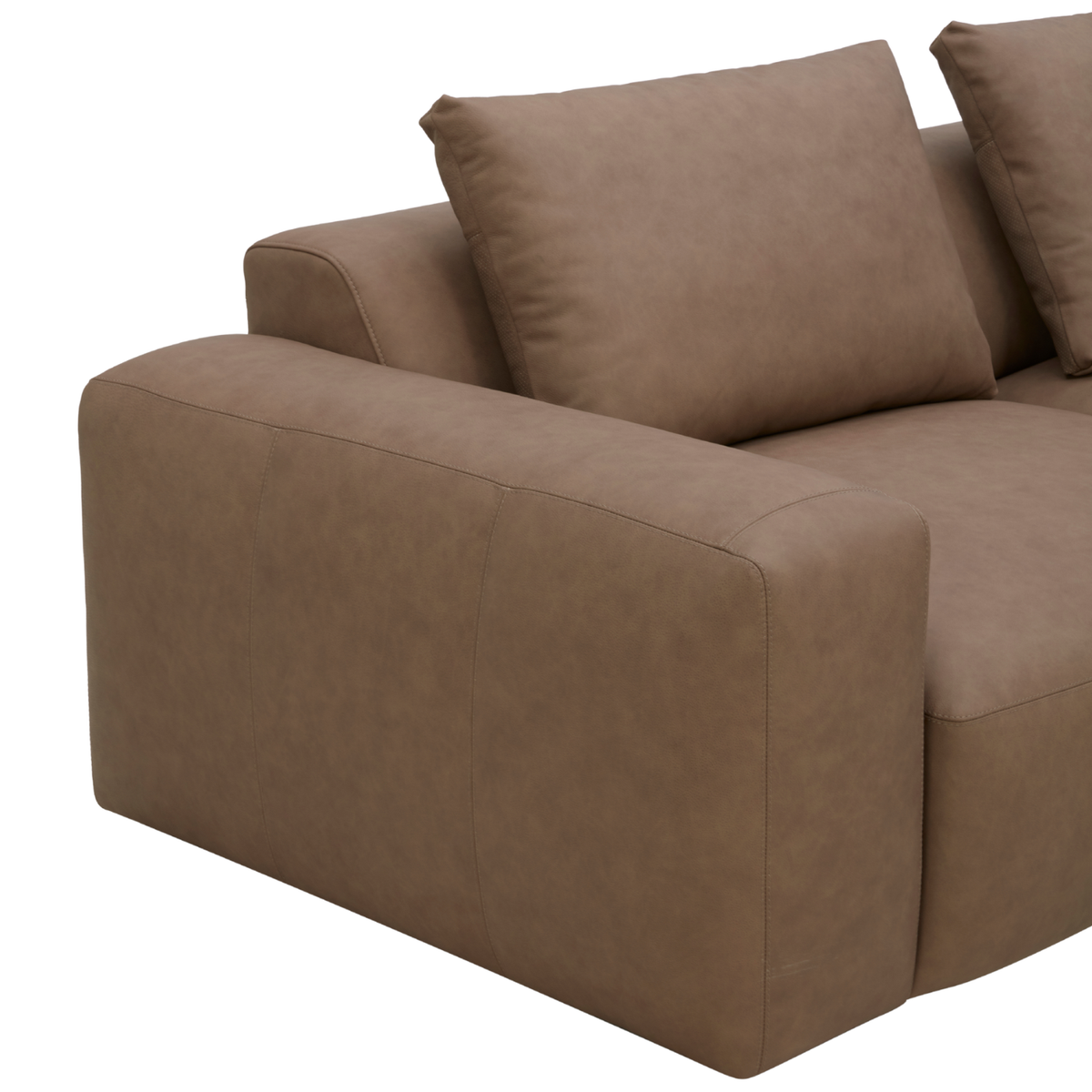 Haliburton 5pc Sectional - Safari Mocha Leather