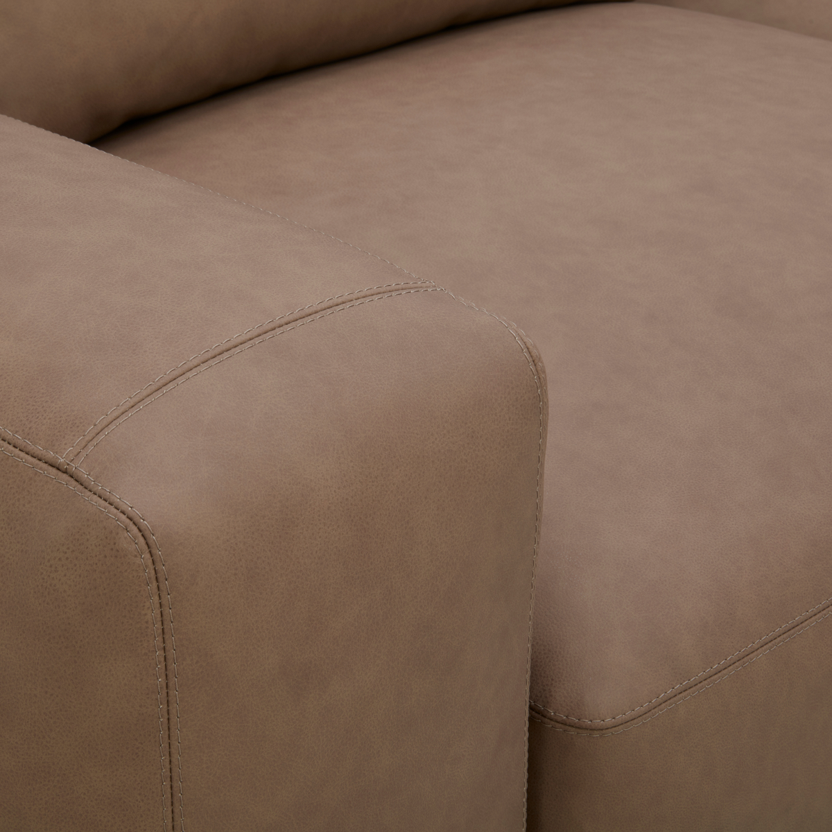 Haliburton 5pc Sectional - Safari Mocha Leather