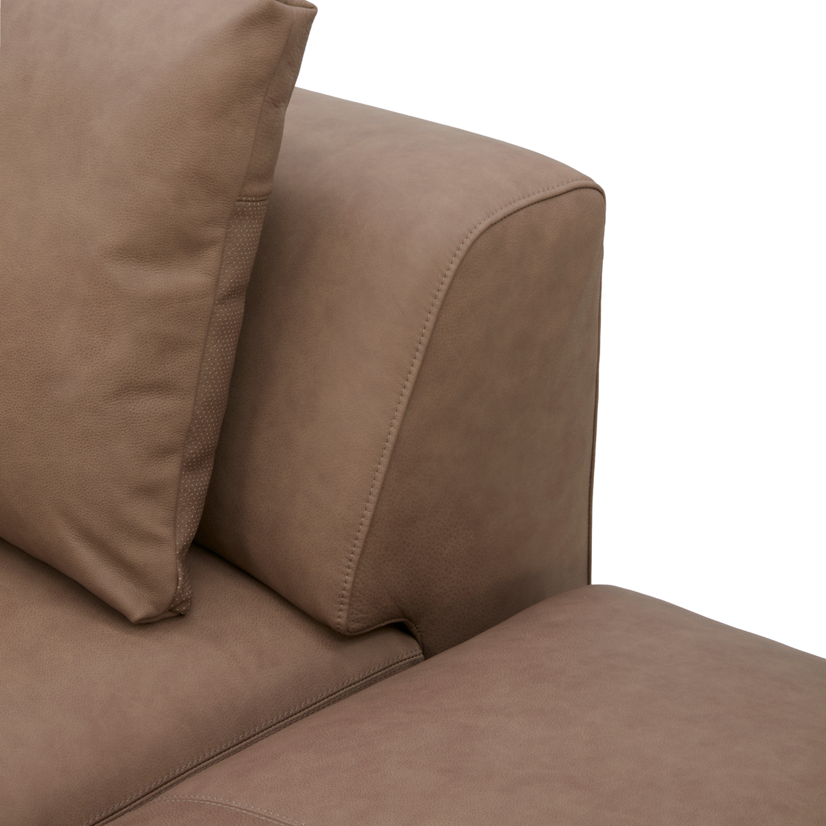 Haliburton 5pc Sectional - Safari Mocha Leather