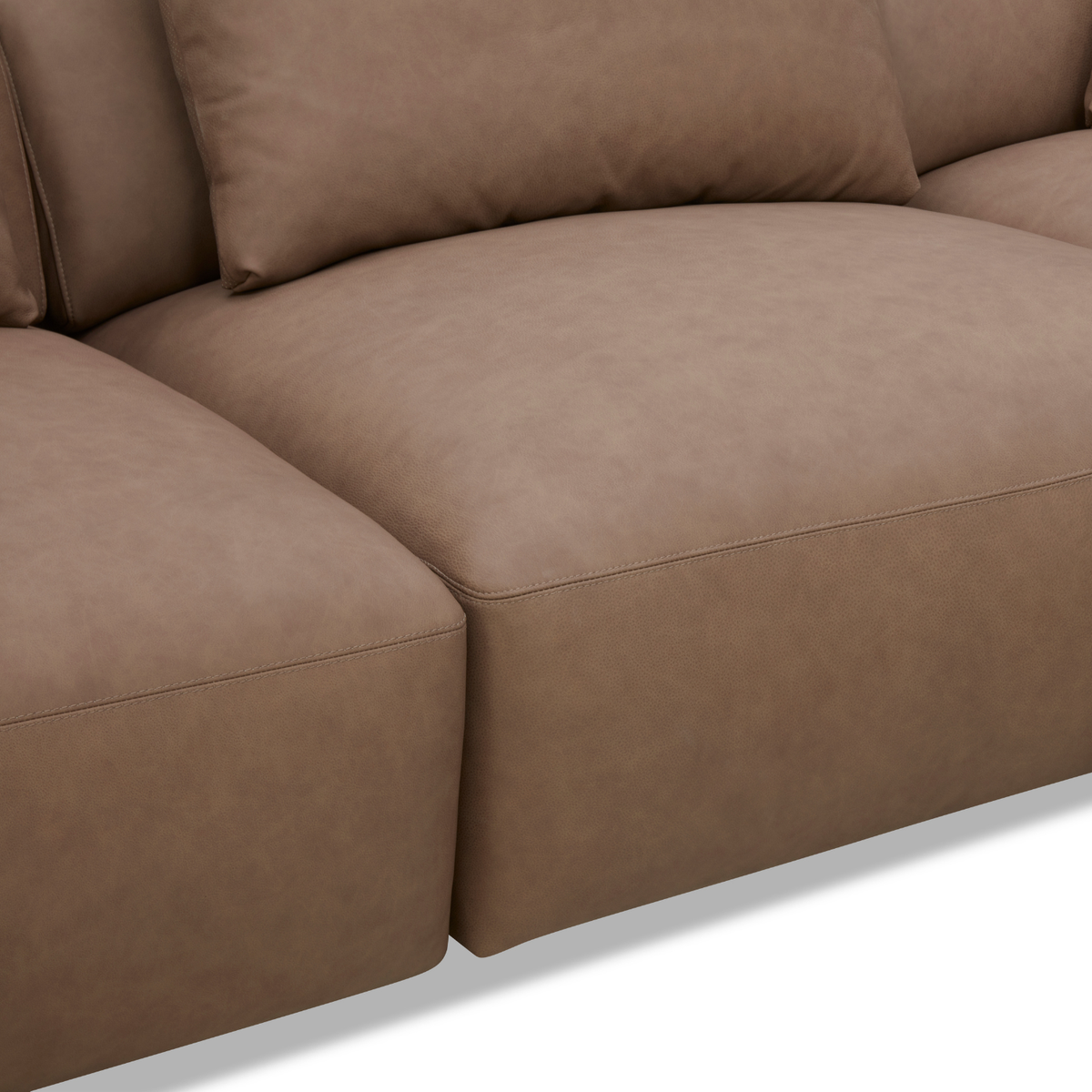 Haliburton 5pc Sectional - Safari Mocha Leather