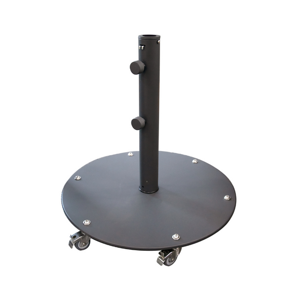 60 lb Umbrella Base w/ Wheels  - Slate