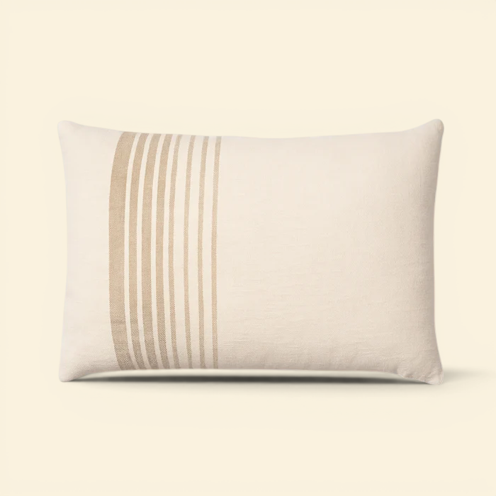 Woven Emard Linen Kidney Toss Pillow