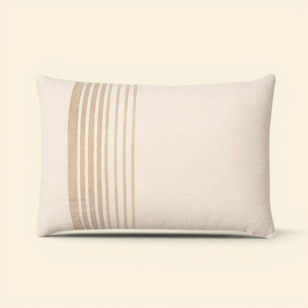Woven Emard Linen Kidney Toss Pillow
