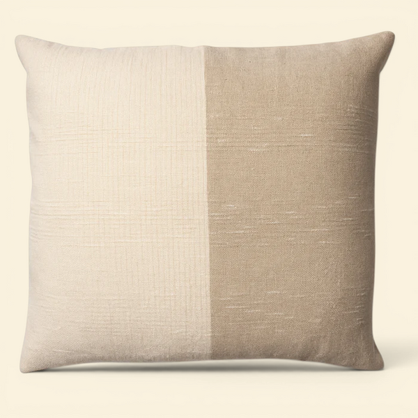 Woven Bordeaux Linen Toss Pillow