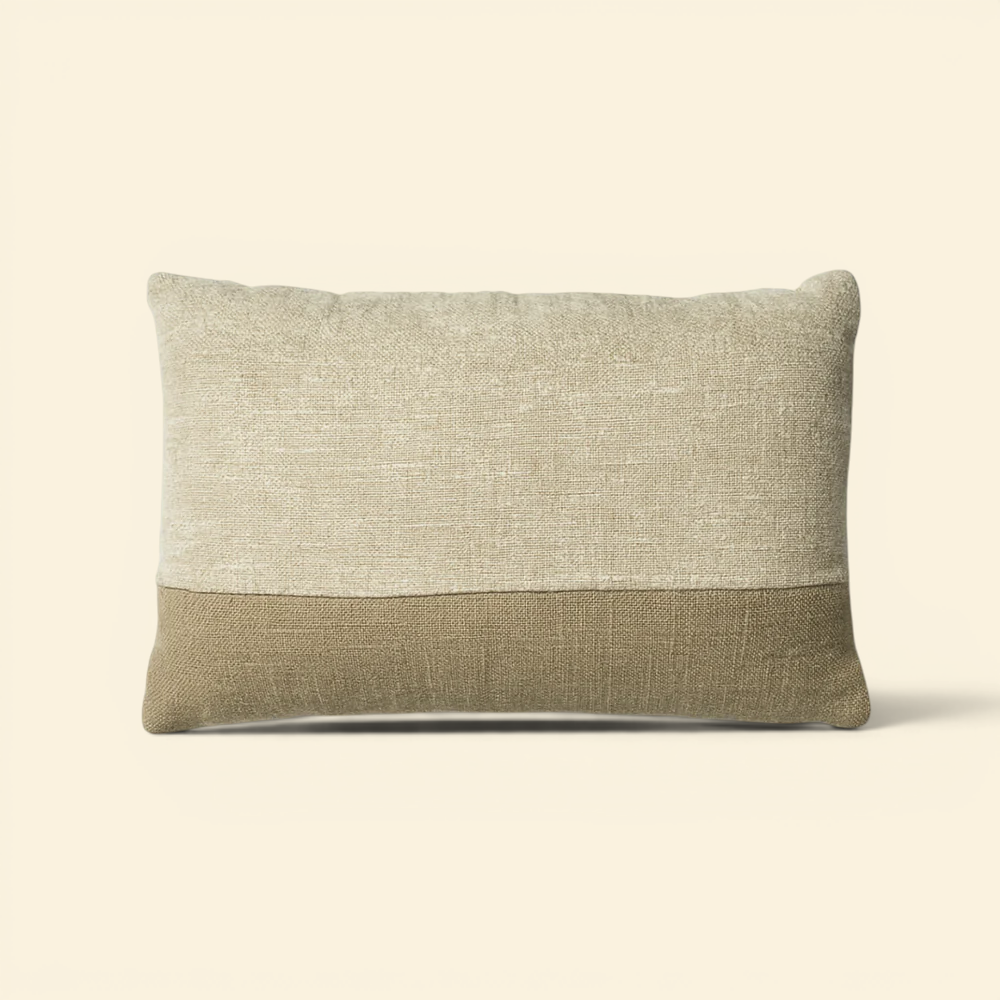 Patched Bayview Kidney Toss Pillow