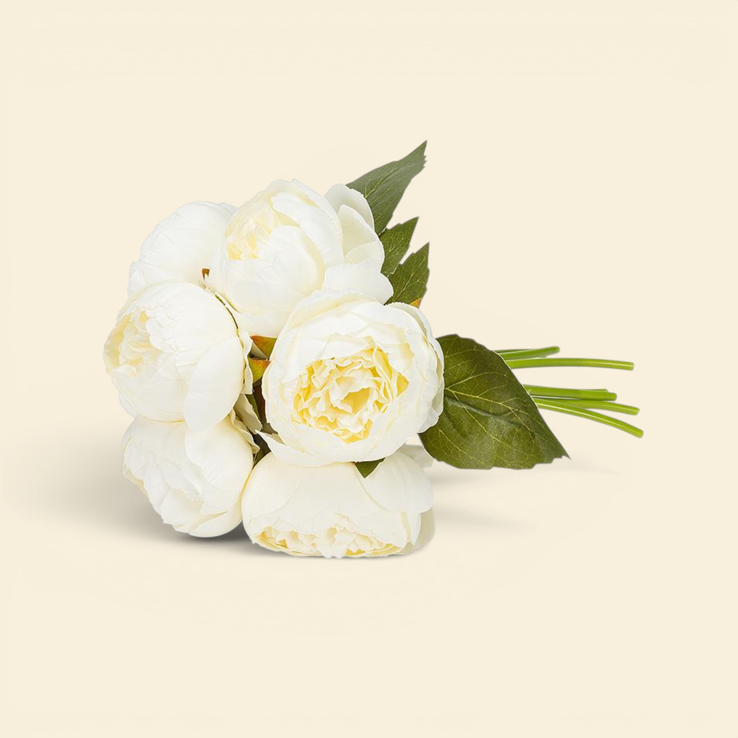 Artificial White Peony Bouquet