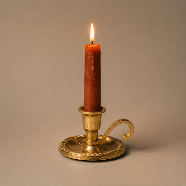 Gold Chamber Candlestick Holder