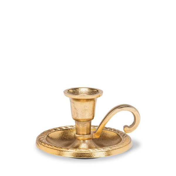 Gold Chamber Candlestick Holder