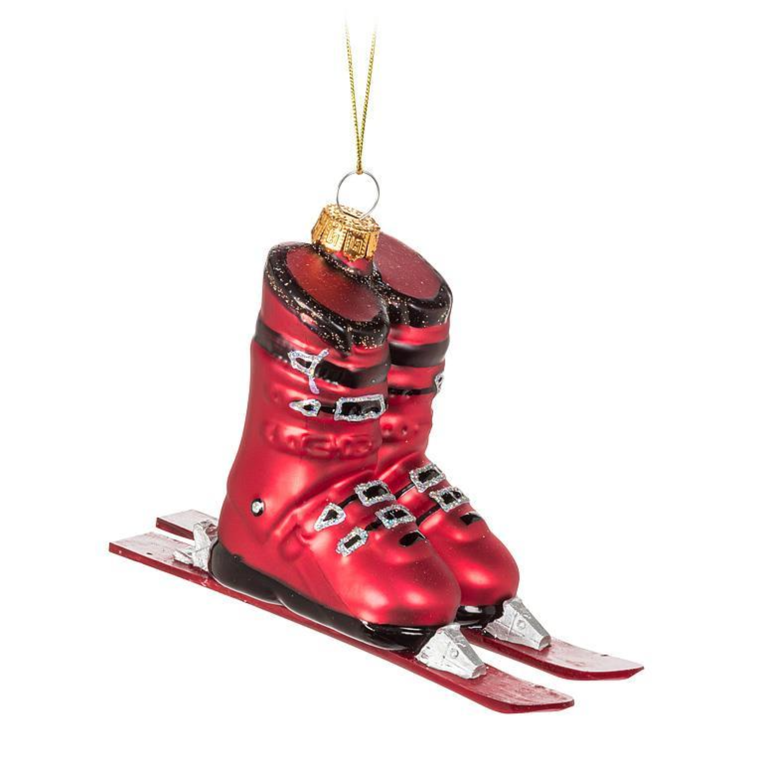 Santa Ski Boot Ornament
