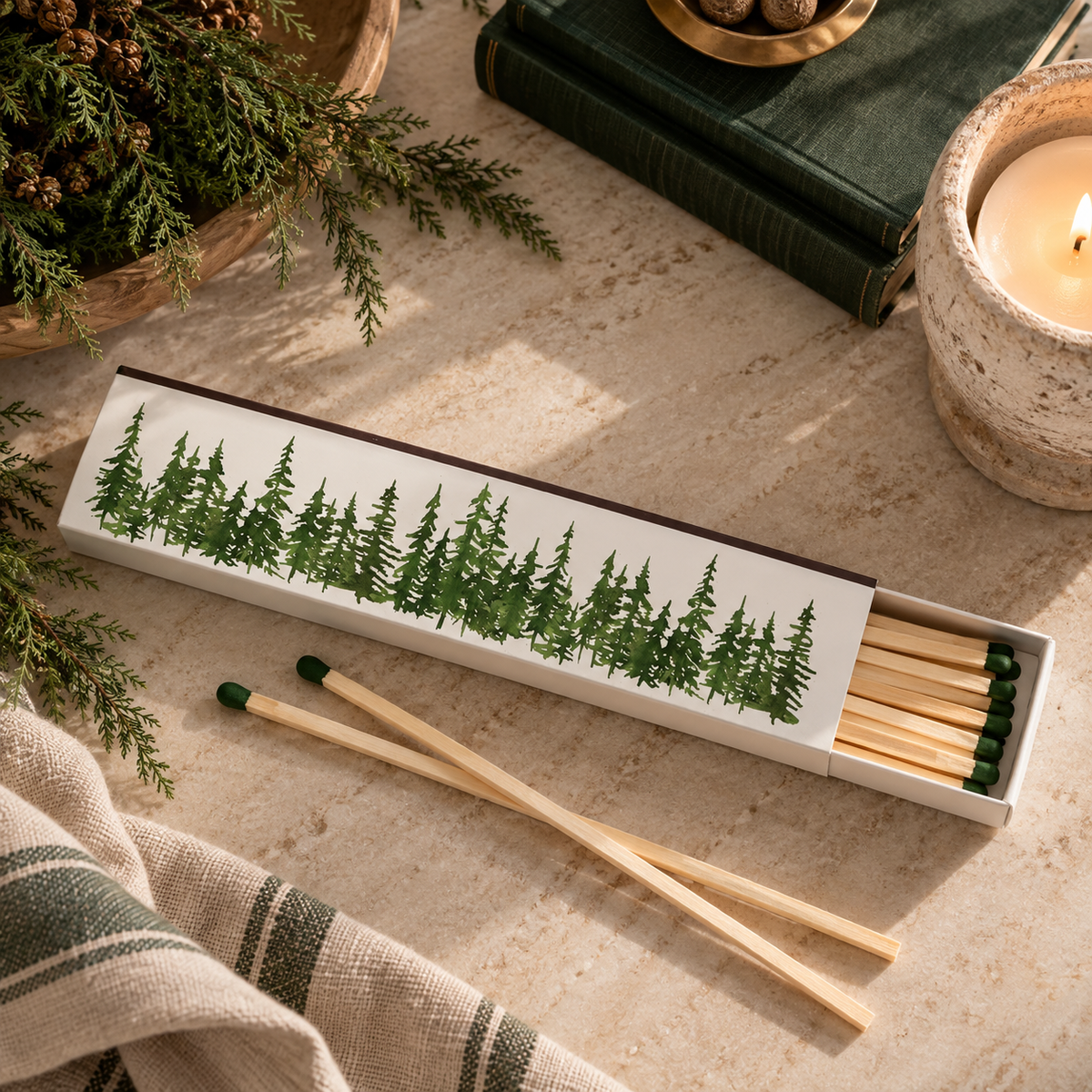 Evergreen XL Fireplace Matchbox