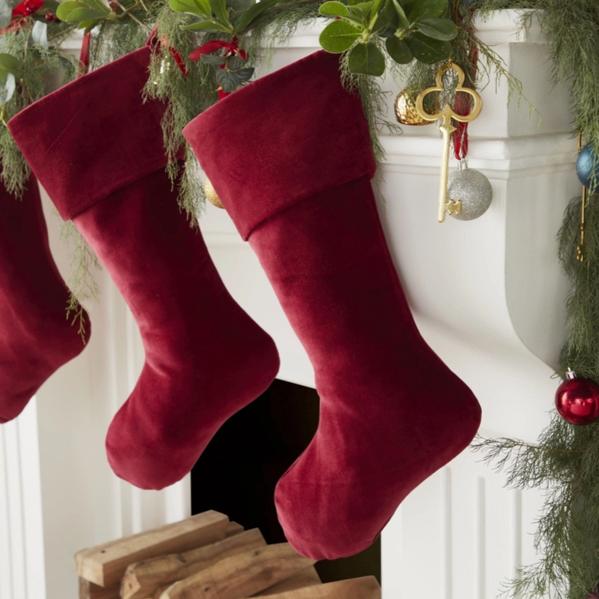 Red Velvet Merry Stocking