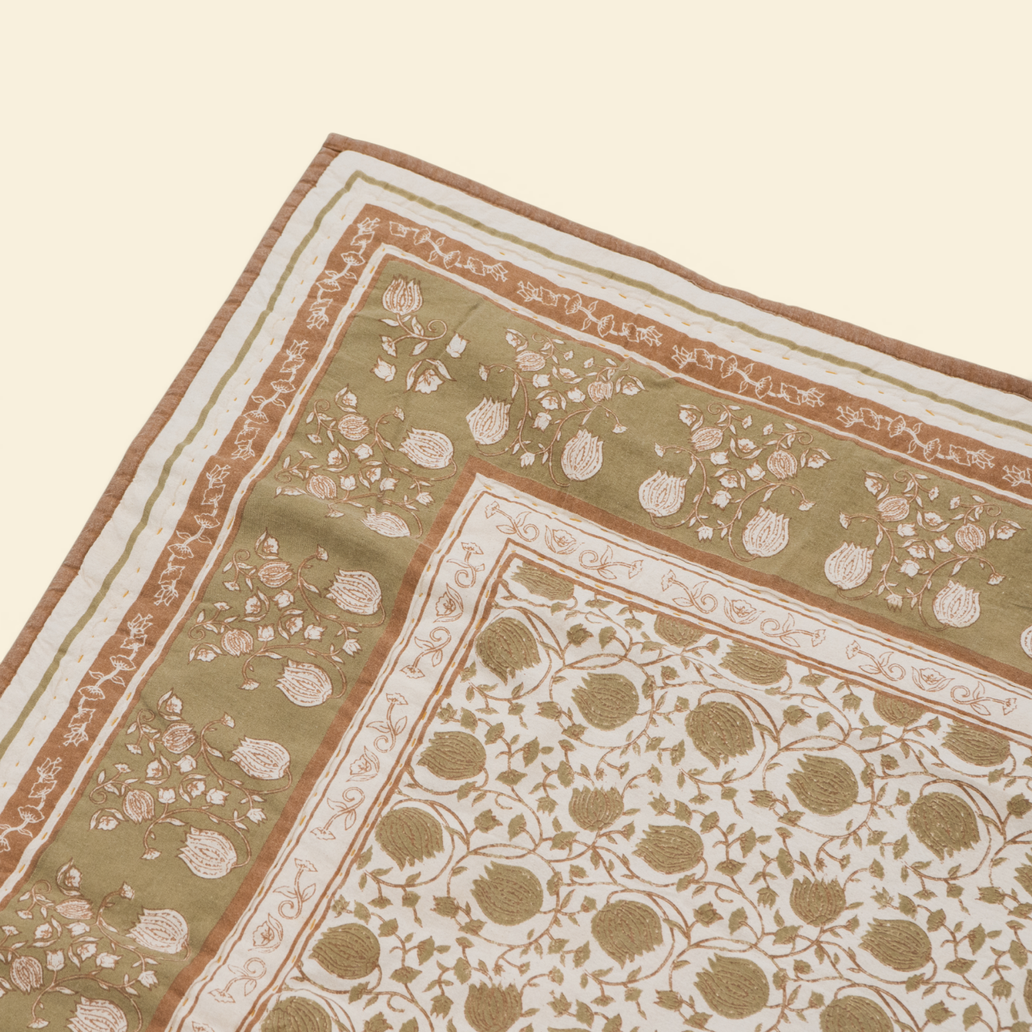 Maison Jardin Verdant Garden Quilted Throw