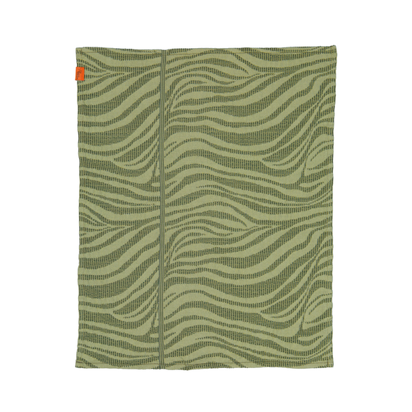 Zebra Moss Green Towels