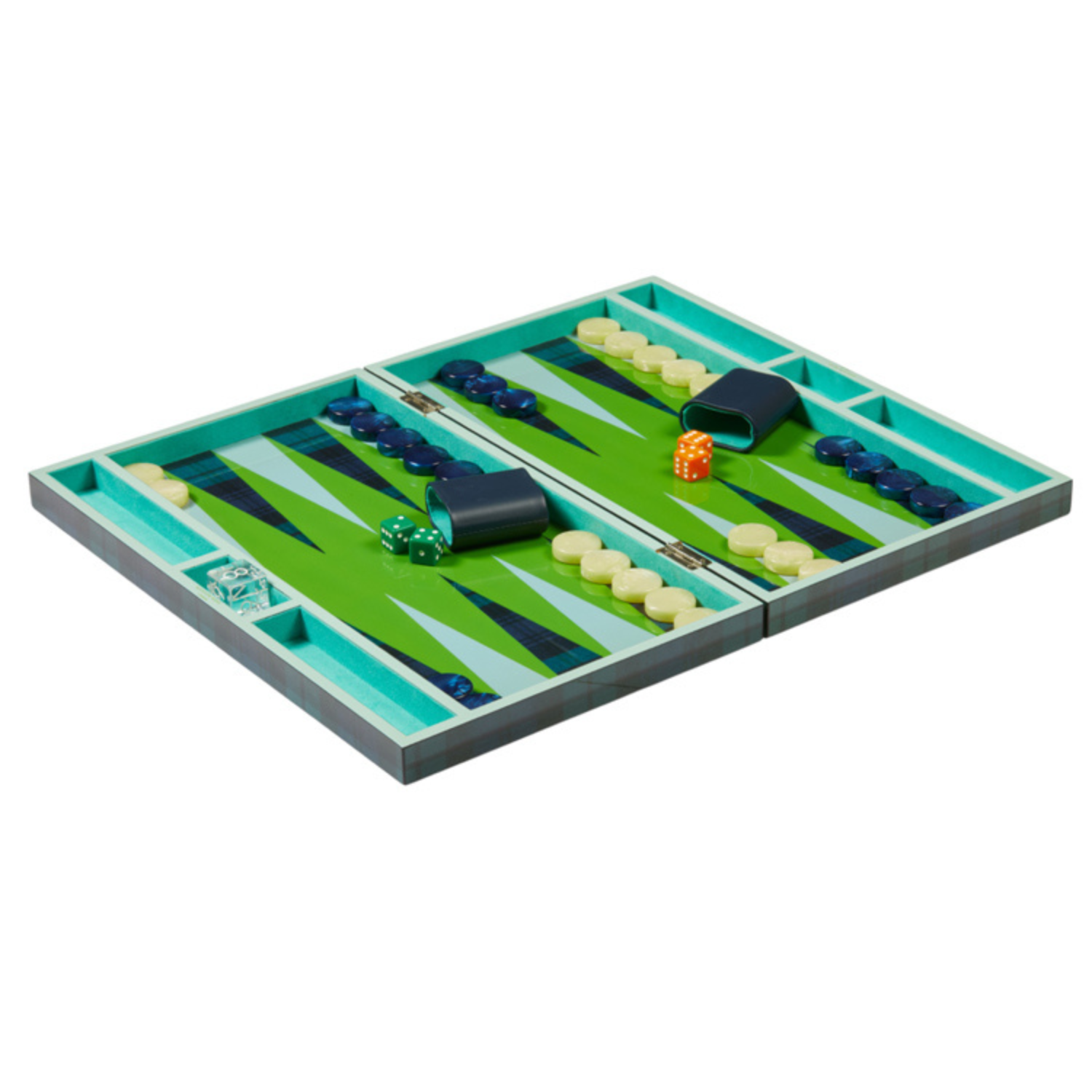 Lacquer Tartan Backgammon