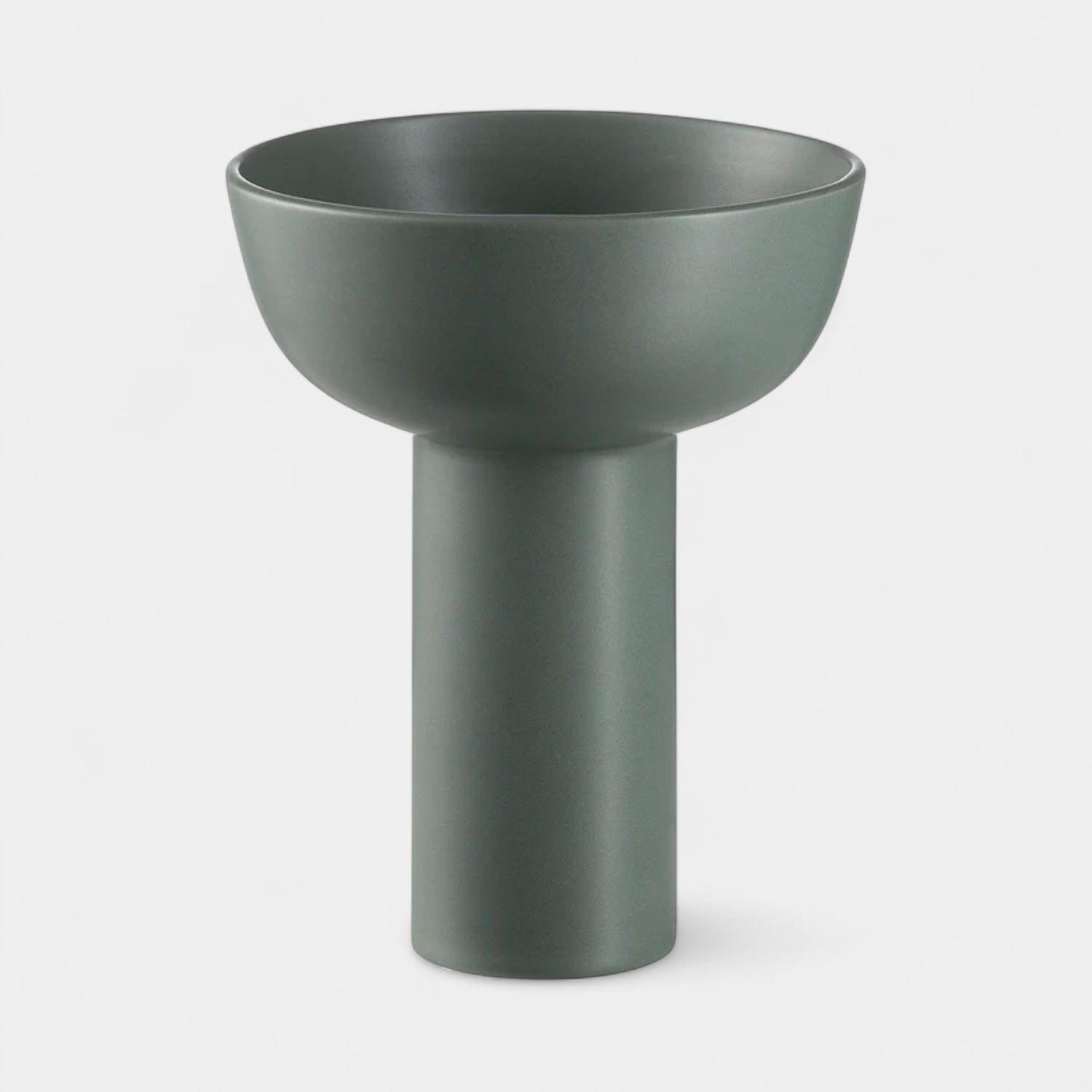 Bell Ceramic Low & Tall Vase - Sage Green