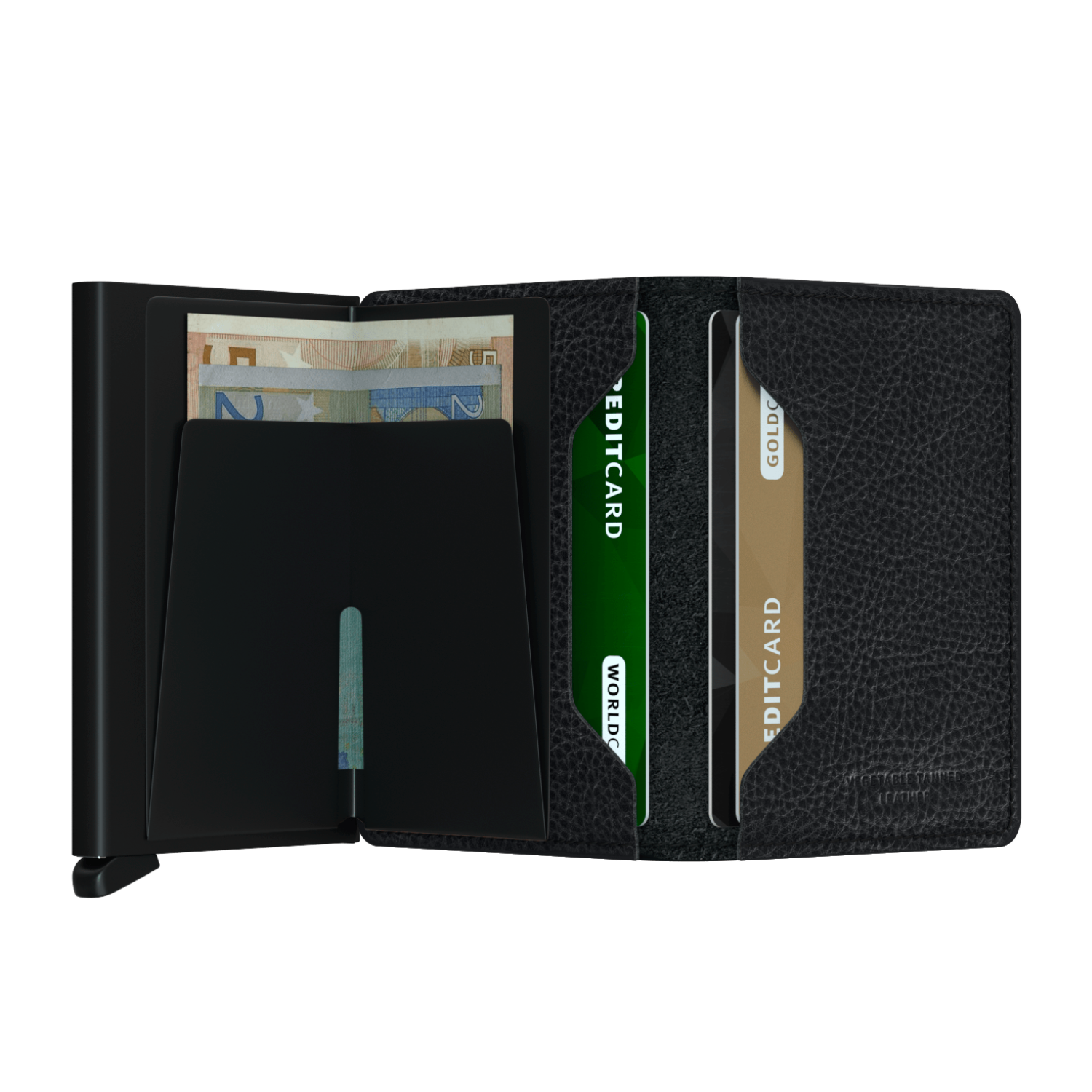 Leather Black Slim Wallet