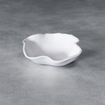 Sculpted Small Melamine White Serving Bowl