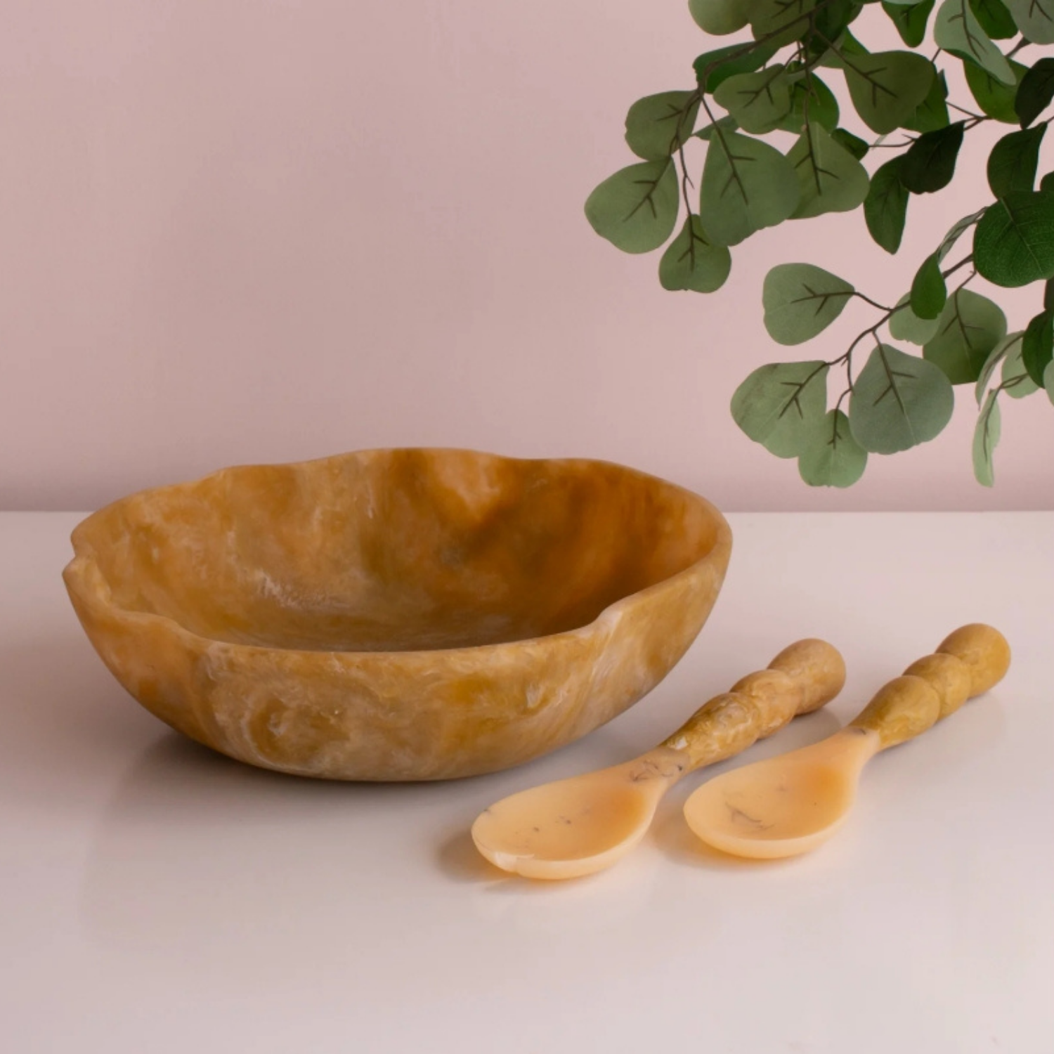 Resin Rio Matcha Salad Servers (Set of 2)