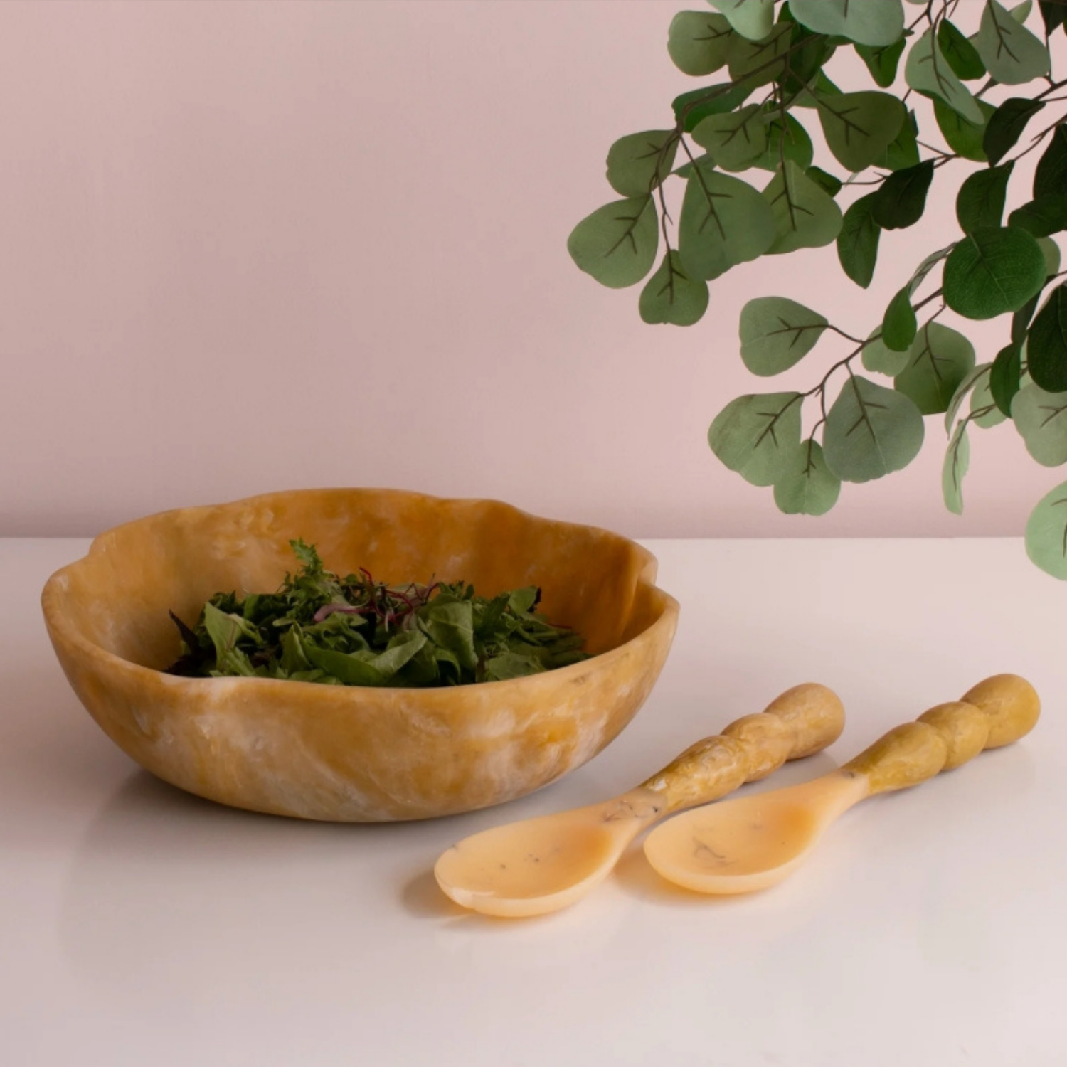 Resin Rio Matcha Salad Servers (Set of 2)